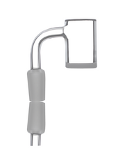 Load image into Gallery viewer, 14mm/M/90°/25Ø Pure Quartz Gavel Style Banger Beveled top